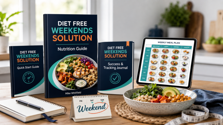 Diet Free Weekends Solution is a digital weight-management program created by fitness trainer Mike Whitfield. It provides downloadable nutrition guides, tracking materials and instructional content built around following structured eating guidelines during part of the week while allowing greater flexibility on weekends.