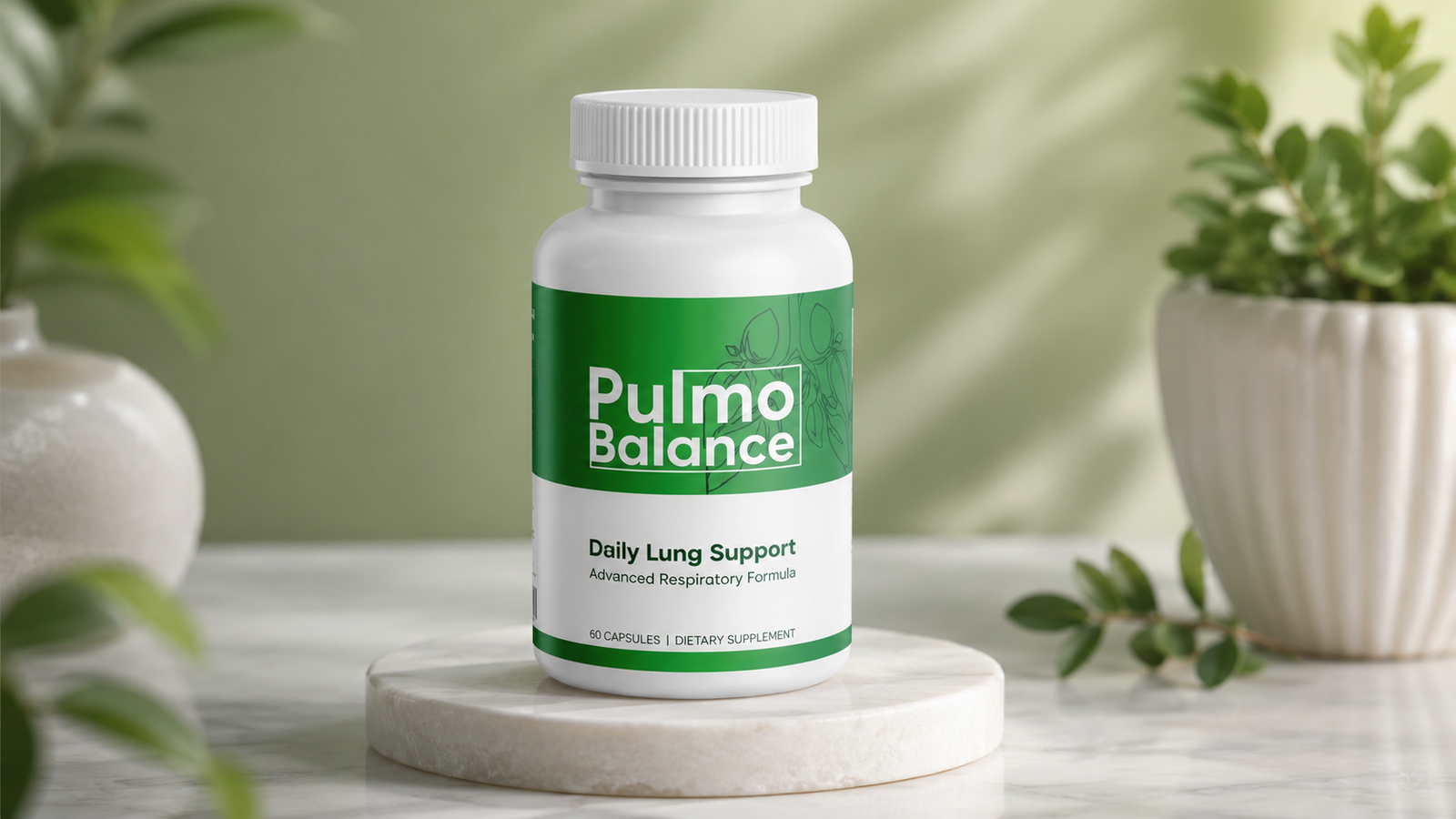 Pulmo Balance - Lung and Respiratory Support Supplements is a daily dietary supplement positioned for respiratory wellness.